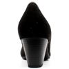 JANA 22467 COURT SHOE - BLACK SUEDE
