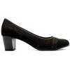 JANA 22467 COURT SHOE - BLACK SUEDE