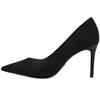 TAMARIS 22480 COURT SHOE - BLACK SUEDE
