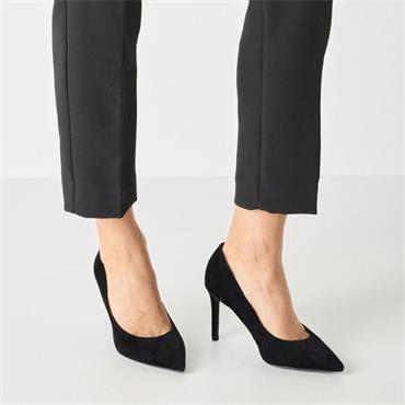 TAMARIS 22480 COURT SHOE - BLACK SUEDE