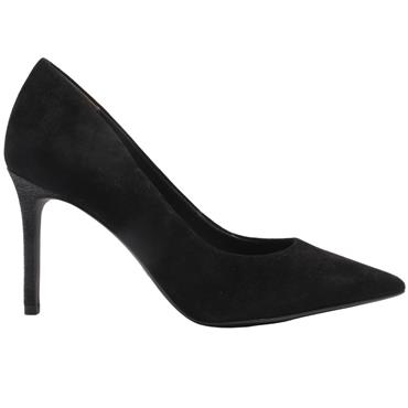 TAMARIS 22480 COURT SHOE - BLACK SUEDE