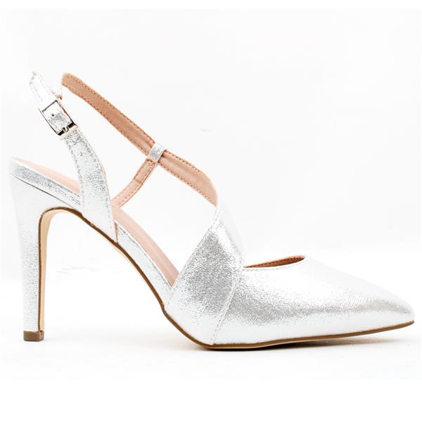 MENBUR 23151 SLING BACK SHOE - SILVER 