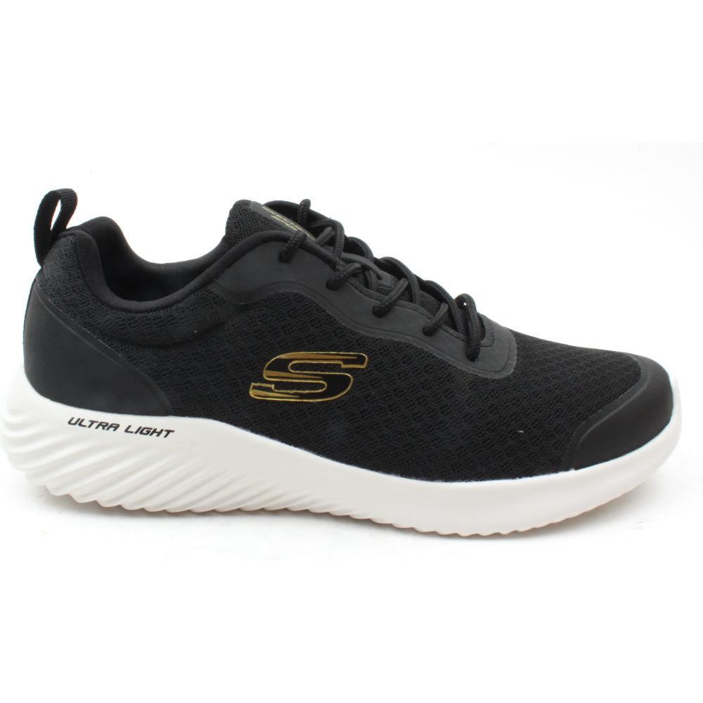 SKECHERS 232005 BOUNDER RUNNER - BLACK/GOLD | ShoeShop.ie | Cordners Shoes | Ireland