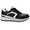 CAPRICE 23300 SHOE - BLACK/WHITE