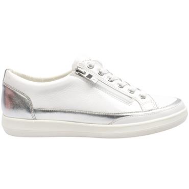 CAPRICE 23706 SHOE - WHITE SILVER
