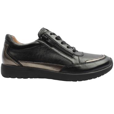 CAPRICE 23721 LACED SHOE - BLACK MULTI