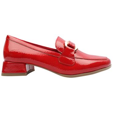 MARCO TOZZI 24250 SLIP ON SHOE - RED PATENT