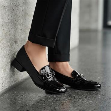 MARCO TOZZI 24252 LOAFER SHOE - BLACK PATENT