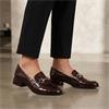 MARCO TOZZI 24252 LOAFER SHOE - BROWN PATENT