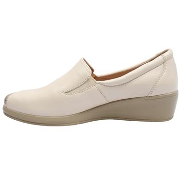 CAPRICE 24350 WEDGE SHOE - CREAM
