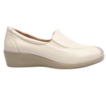 CAPRICE 24350 WEDGE SHOE - CREAM