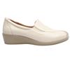 CAPRICE 24350 WEDGE SHOE - CREAM