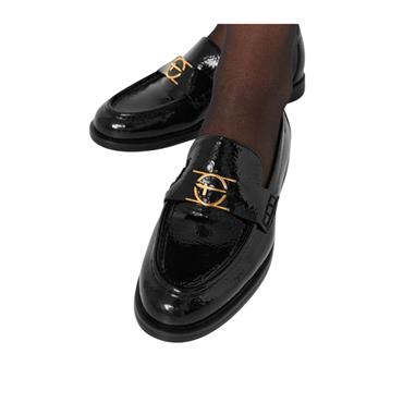 TAMARIS 24351 LOAFER SHOE - BLACK PATENT