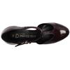 MARCO TOZZI 24419 TBAR HEELED SHOE - BURGUNDY PATENT