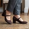 JANA 24461 STRAP SHOE - BROWN