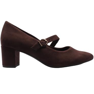 JANA 24461 STRAP SHOE - BROWN