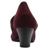 JANA 24464 HEELED STRAP SHOE - BURGUNDY