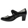 JANA STRAP SHOE 24465 - BLACK PATENT