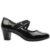 JANA STRAP SHOE 24465 - BLACK PATENT