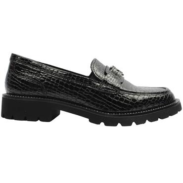 TAMARIS 24651 LOAFER SHOE - BLACKCROC