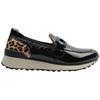 CAPRICE 24700 SHOE - BLACK/LEOPARD