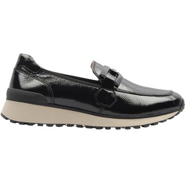 CAPRICE 24700 SLIP ON SHOE - BLACK PATENT