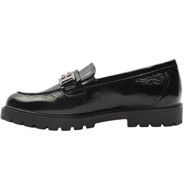 CAPRICE 24702 LOAFER SHOE - BLACK PATENT