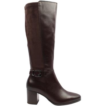 CAPRICE 25504 KNEE HIGH BOOT - DARK BROWN