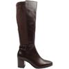 CAPRICE 25504 KNEE HIGH BOOT - DARK BROWN