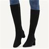 CAPRICE 25547 KNEE HIGH BOOT - BLACK SUEDE