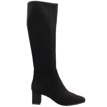 CAPRICE 25547 KNEE HIGH BOOT - BLACK SUEDE