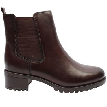 JANA 25710 GUSSET BOOT - BROWN