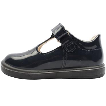 RICOSTA 2600202 T BAR SHOE - NAVY PATENT