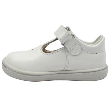 RICOSTA 2600202 T BAR SHOE - WHITE