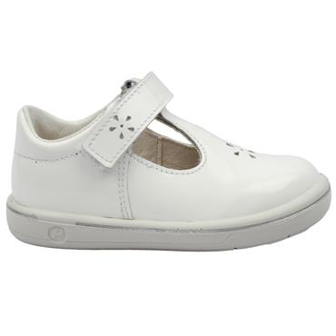 RICOSTA 2600202 T BAR SHOE - WHITE