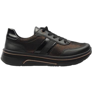 ARA 27553 LACED SHOE - BLACK BRONZE