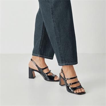 TAMARIS 28323 SANDAL - BLACK PATENT
