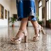 TAMARIS 28349 DRESS SANDAL - LTGOLD
