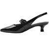 MARCO TOZZI 29508 SLING BACK SHOE - BLACK PATENT