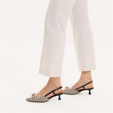 TAMARIS 29512 SLING BACK SHOE - BLACK MULTI