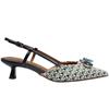 TAMARIS 29512 SLING BACK SHOE - BLUE MULTI