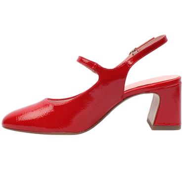 TAMARIS 29601 SLING BACK - RED PATENT