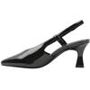 MARCO TOZZI 29609 SLING BACK SHOE - BLACK PATENT