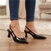 MARCO TOZZI 29609 SLING BACK SHOE - BLACK PATENT