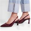 TAMARIS 29612 SLING BACK SHOE - WINE