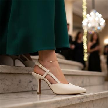 MARCO TOZZI 29621 SLING BACK - CREAM