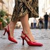 MARCO TOZZI 29621 SLING BACK - RED PATENT