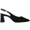 TAMARIS 29624 SLING BACK SHOE - BLACK SUEDE