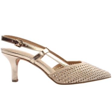 MARCO TOZZI 29667 SLING BACK SHOE - GOLD