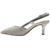MARCO TOZZI 29667 SLING BACK SHOE - SILVER